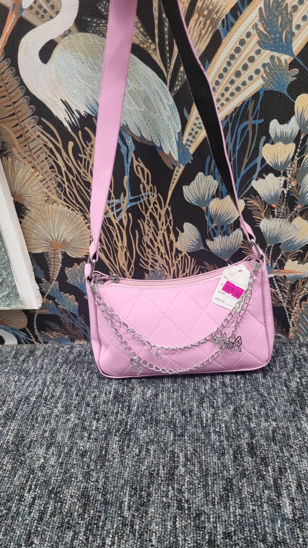 Butterfly chain detail bag