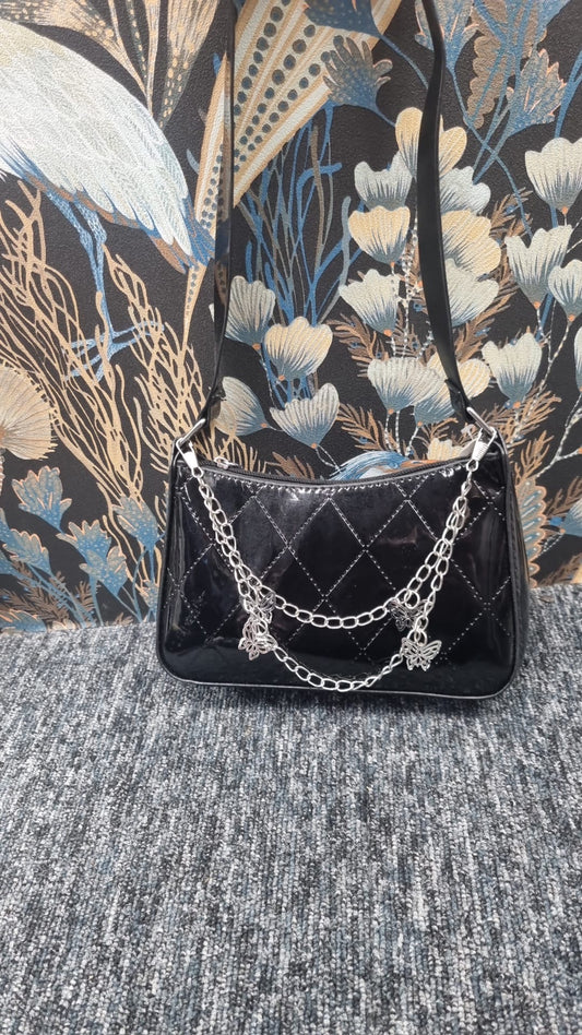 Butterfly chain detail bag